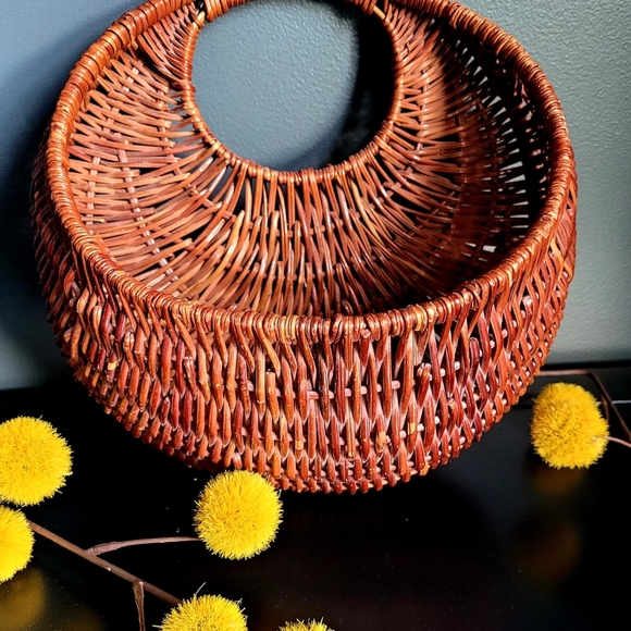 hanging wicker basket